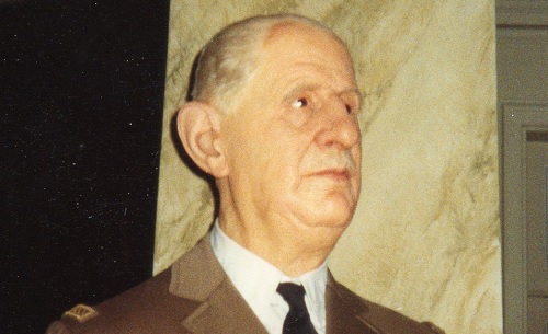 Ranskan presidentti Charles de Gaulle.