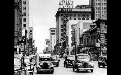 Fort Worth -niminen kaupunki Teksasissa Yhdysvalloissa 1940-luvun alussa.